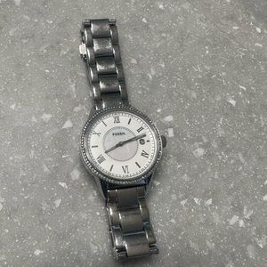 Women’s Silver Fossil Watch
